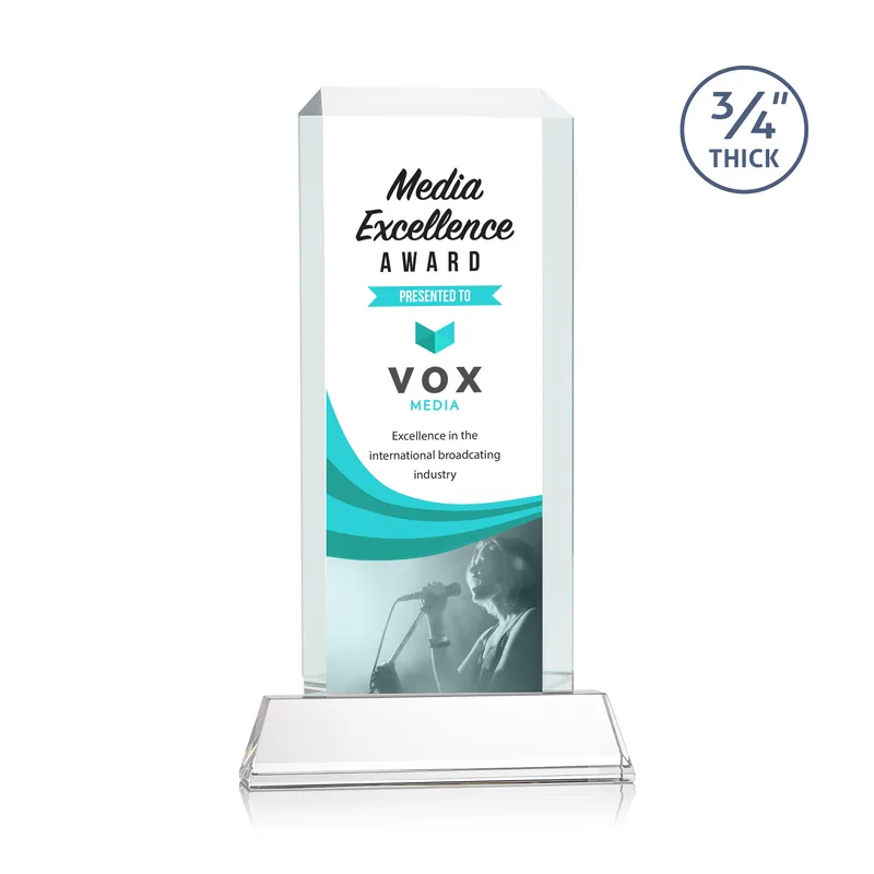 VividPrint™, Newhaven base, Clear, 7" x 12.5" x 2"