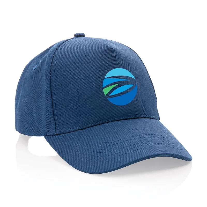 Impact 5 Panel 280gr Recycled Cotton Cap with AWARE™ - Navy