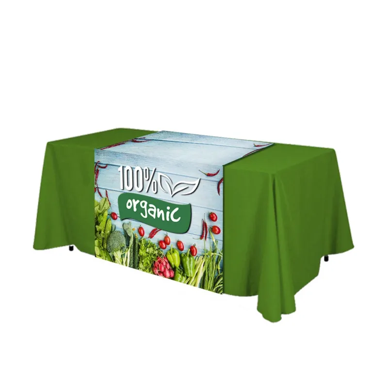 Custom 32" Wide Dye Sublimated Satin Table Runner view 4