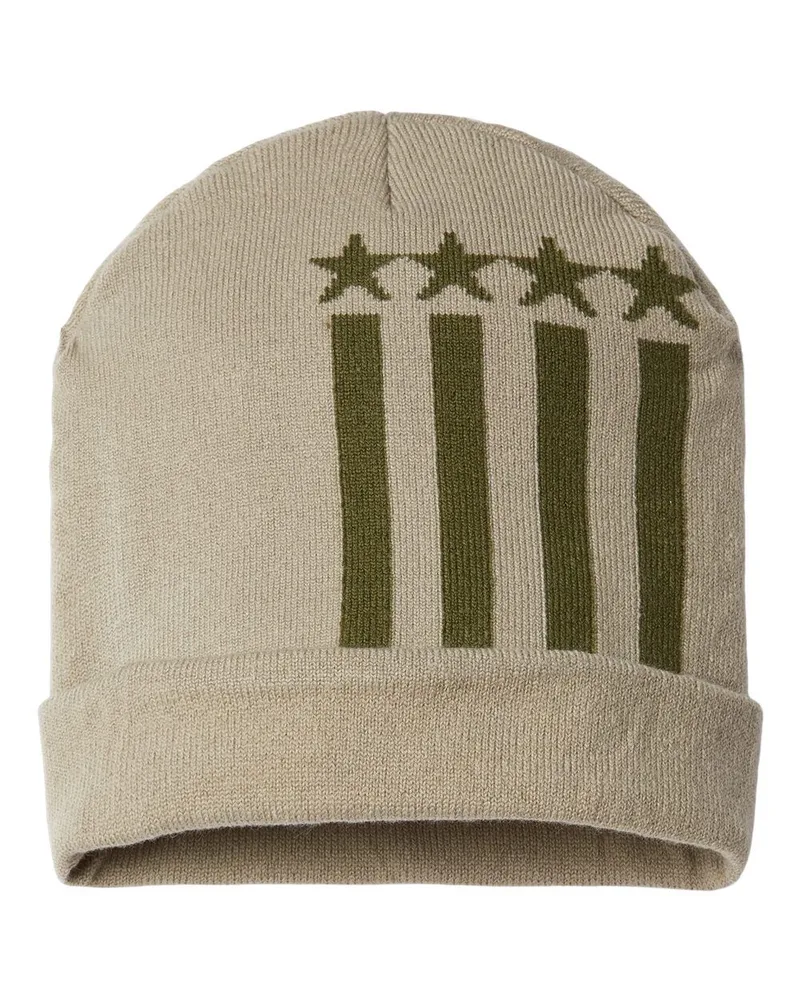 Khaki Beige/Olive Green Stars
