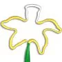 Flower Daffodil Multi-Color Inkbend Standard, Bent Pen