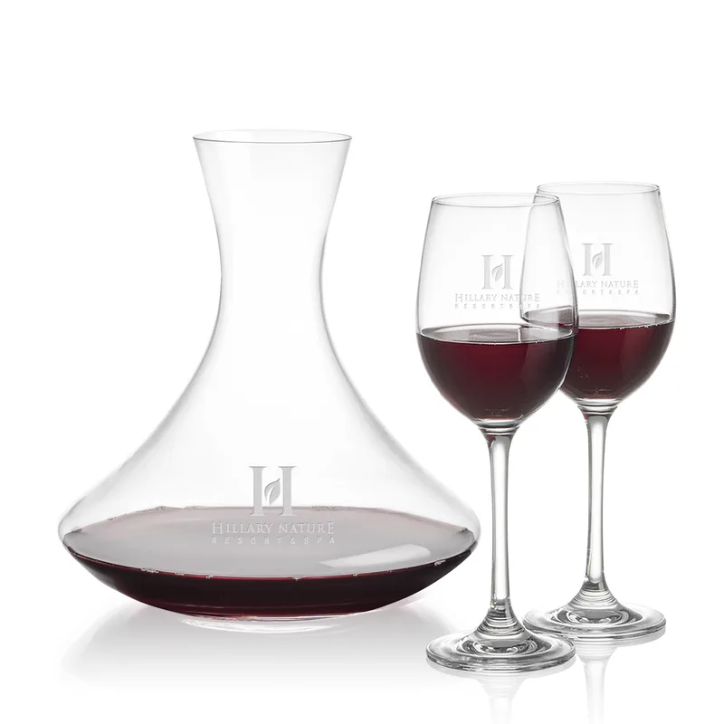 Stemmed Set, Burlington Wine Set, Carafe & 2 Wine