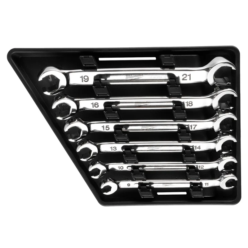 Milwaukee 6Pc Metric Double End Flare Nut Wrench Set