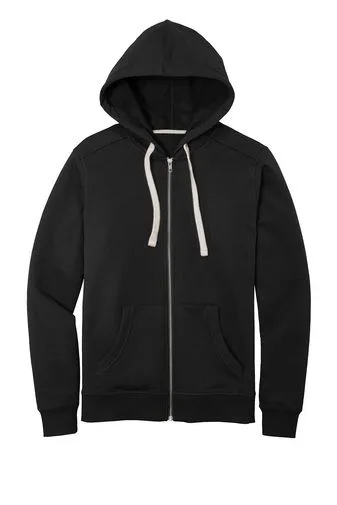 Black Blank Hood Up View