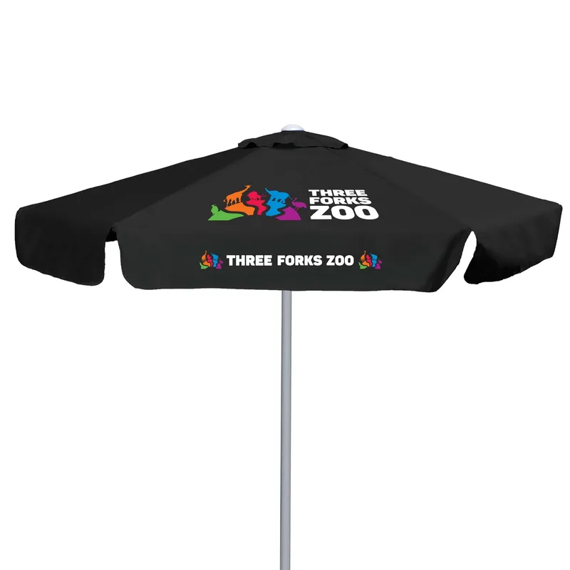 7' E-Z Glide Market Umbrella Kit With Valance (2 Imprints) view 6