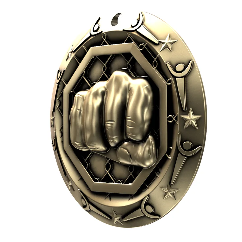 Antique MMA World Class Medallion (3") view 3