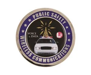 1.75" Brass Challenge Coin w/Antique Brass Plating view 3