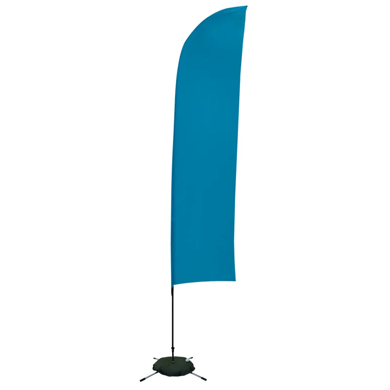 13' Solid-Color Blade Sail Sign Flag, 1-Sided, Scissor Base view 3