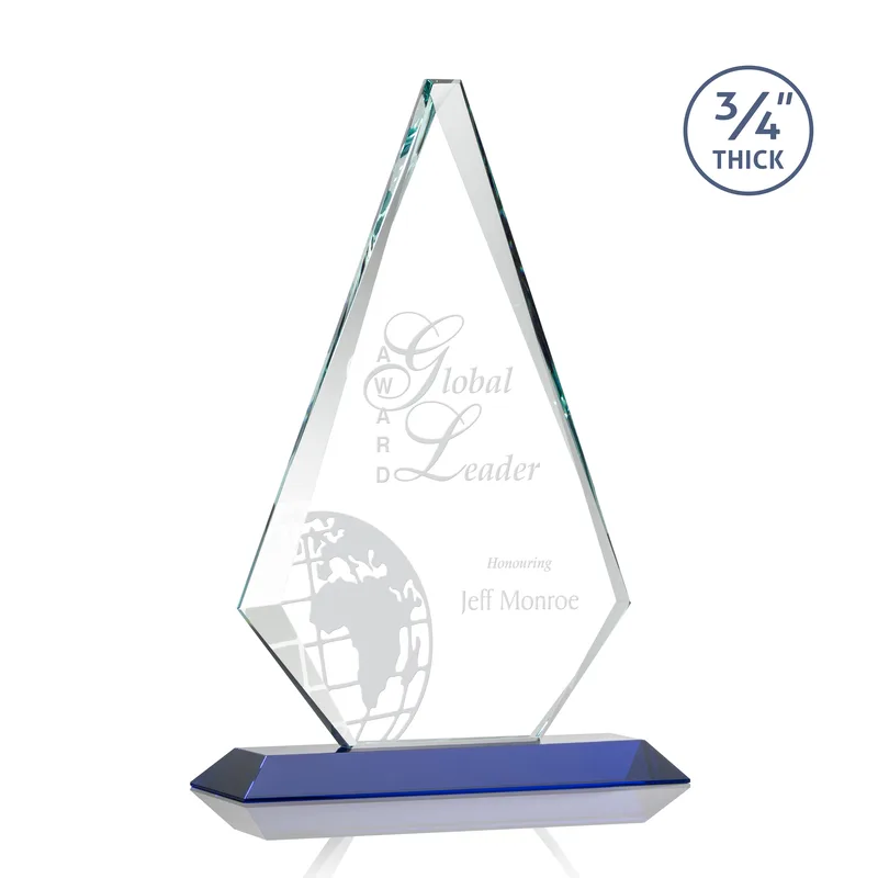 Deep Etch, Standard base, Blue, 9" x 13.25"