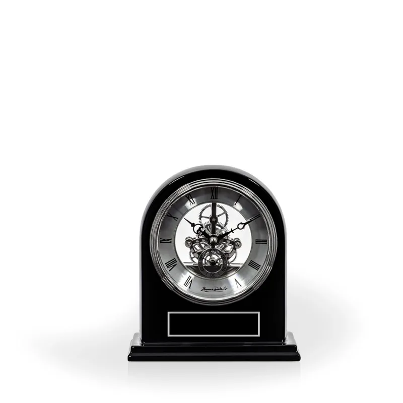 Zaman Black Piano Desk Clock view 2