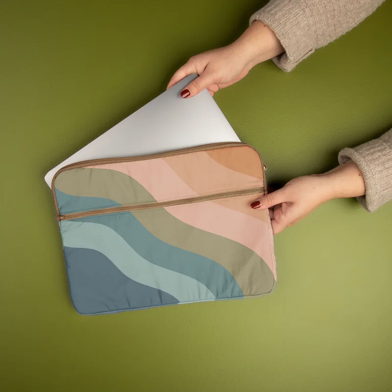 Zippered Pocket Laptop Sleeves - 4cp Nylon view 2