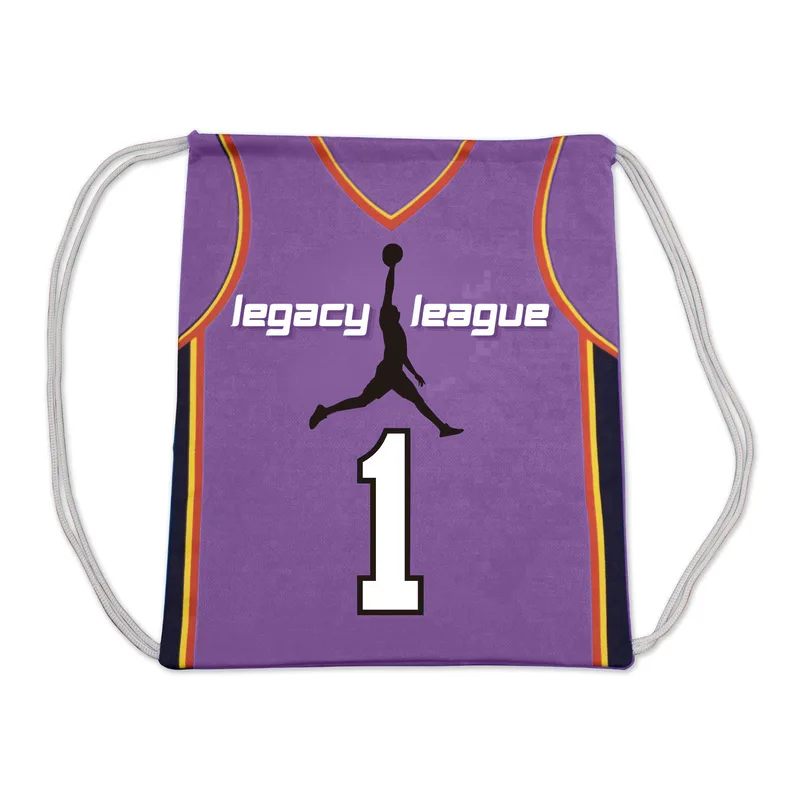 Mesh-Normal Shape Drawstring Backpack view 5