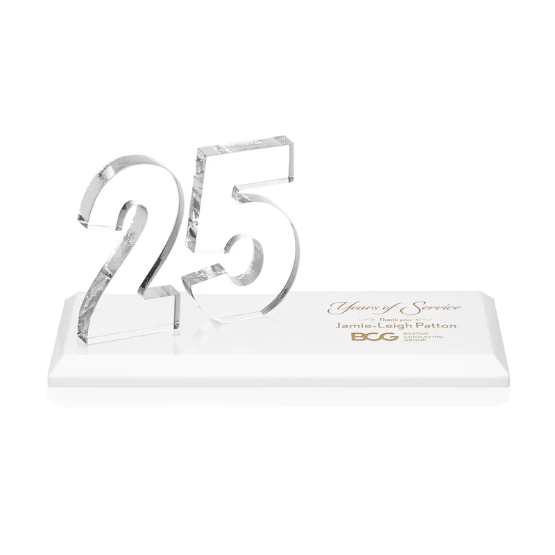 Deep Etch, White, 25 Years