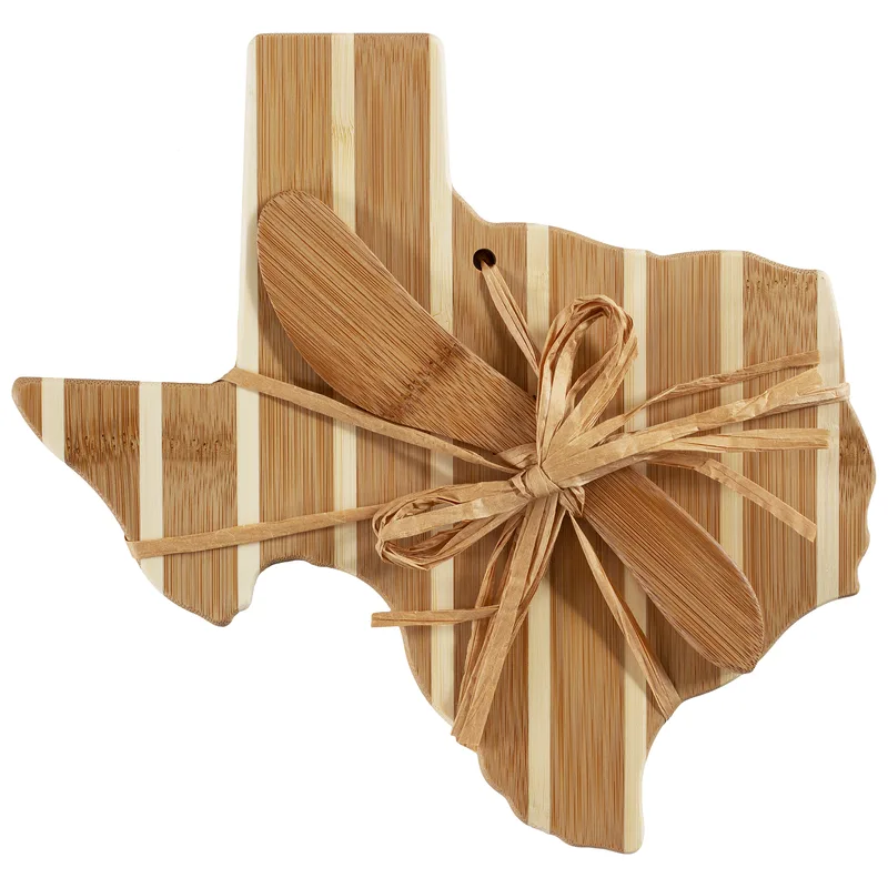 Texas Charcuterie Board with Spreader Knife Gift Set view 4
