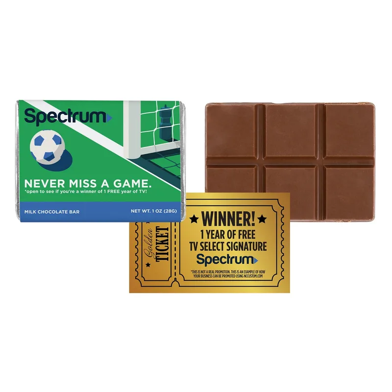 Soccer 1 oz Custom Wrapper Bars view 3