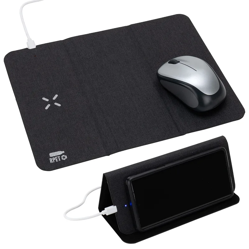 Acadia RPET Mouse Pad with 15W Wireless Charger view 2