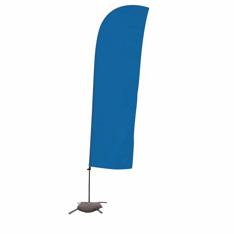 10.5' Solid-Color Blade Sail Sign Flag, 1-Sided, Scissor view 5
