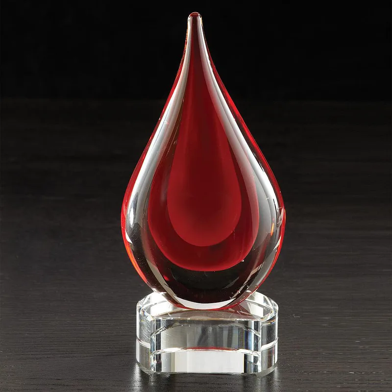 Fusion Art Glass Award w/ Blue Base view 7