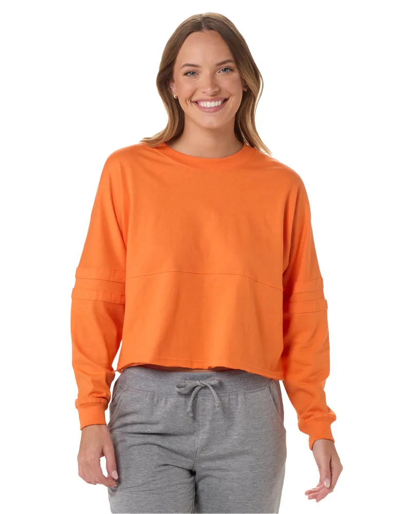 BOXERCRAFT Ladies' Cropped Retro Pom Pom Jersey Fleece view 4