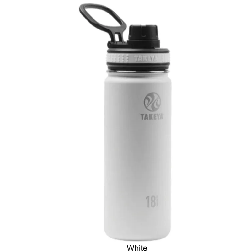 18 oz Takeya® Stainless Steel Insulated Originals Water Bottle w/ Spout Lid view 6