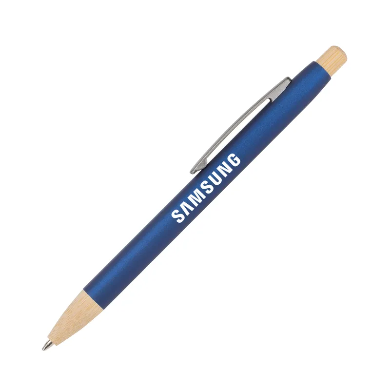 Charon Aluminum Ballpoint Pen w/Bamboo Clicker & Tip
