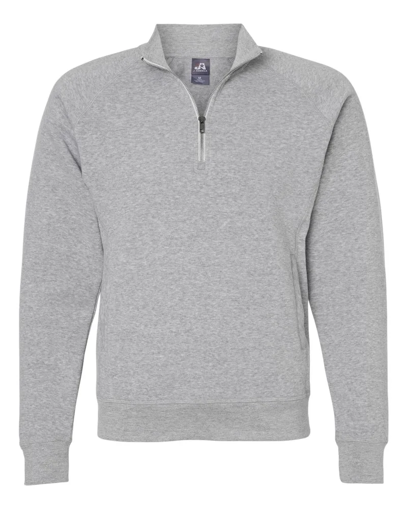 J. America® Men's Triblend Quarter-Zip Sweatshirt view 3