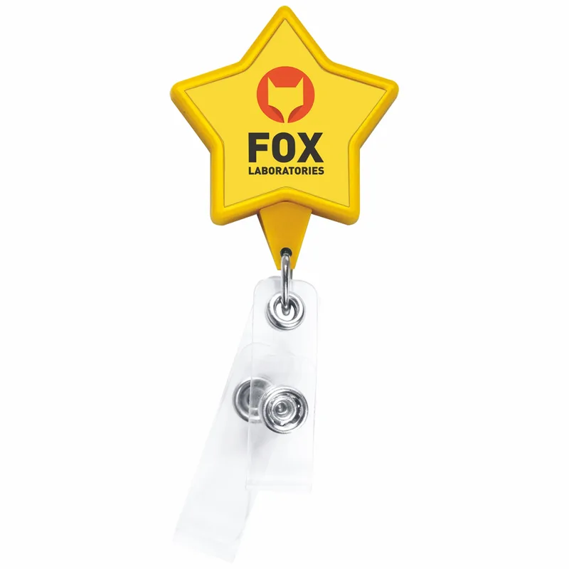 Anti-Microbial Star 2 Strap Retractable Badge Reel view 4