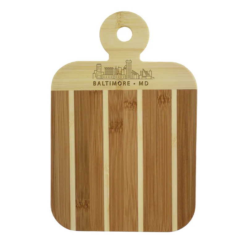 Striped Paddle Baltimore City Skyline Board