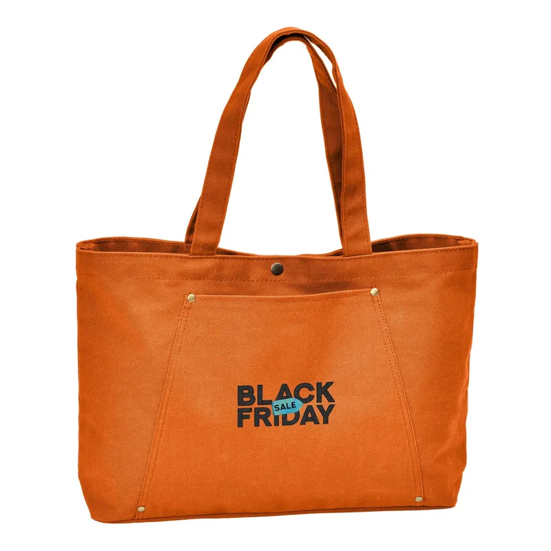 Rivet Tote with Embroidery view 3