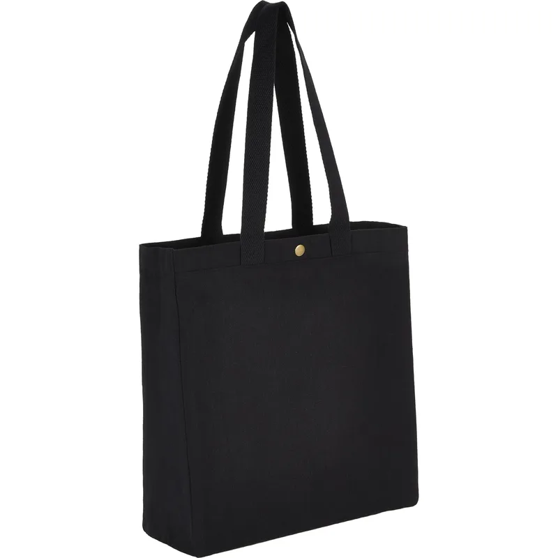 Repose 10oz Recycled Cotton Box Tote w/Snap view 2