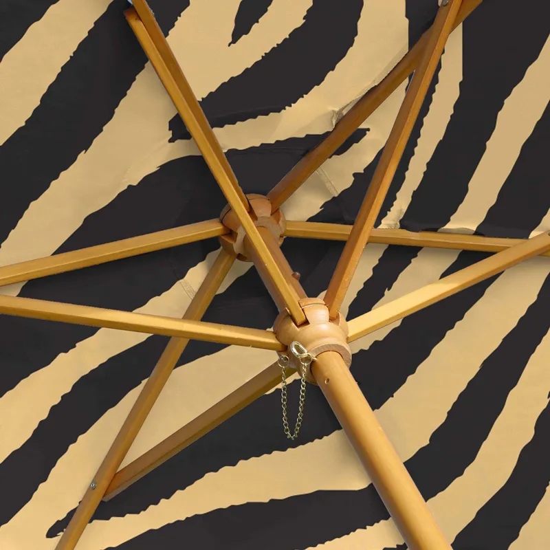 7' Wood Market Umbrella Kit Double-Sided (Dye Sublimation) view 4