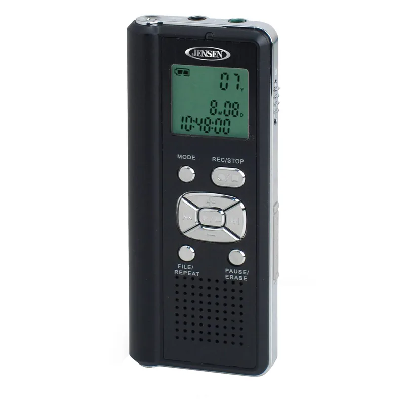 Jensen® Digital Voice Recorder with Micro SD Card Slot