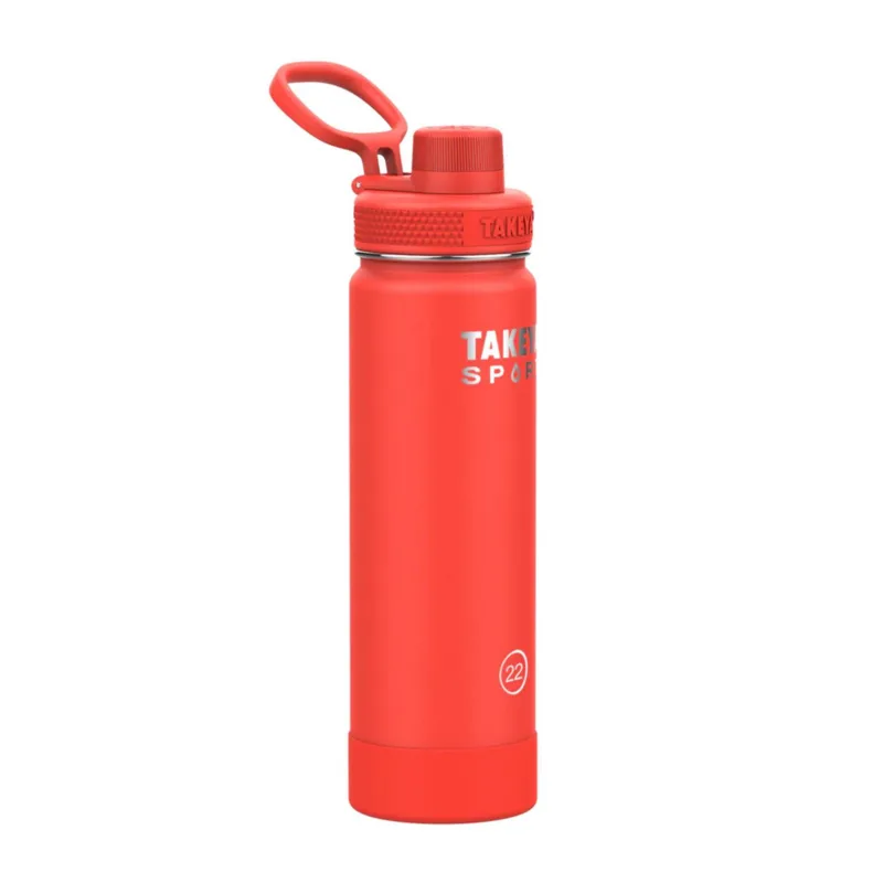 22 oz Takeya® Stainless Steel Insulated Sport Water Bottle w/ Spout Lid view 5