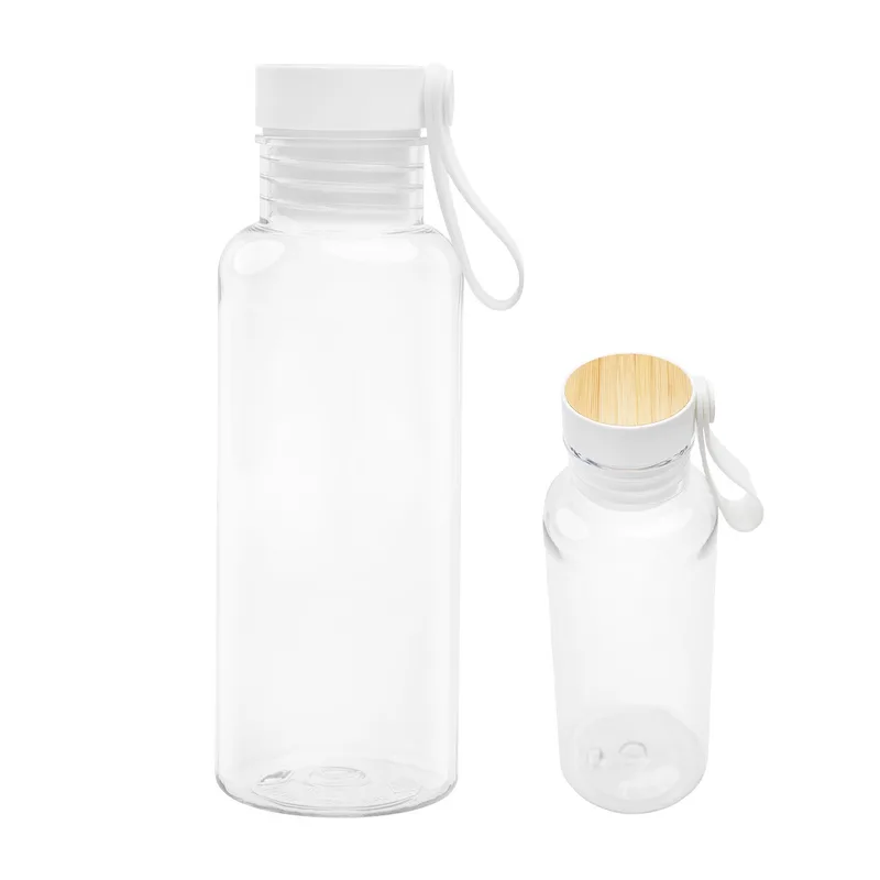 20 Oz. Case Rpet Bottle With Bamboo Accent Lid And Silicone Easy Carry Handle view 3