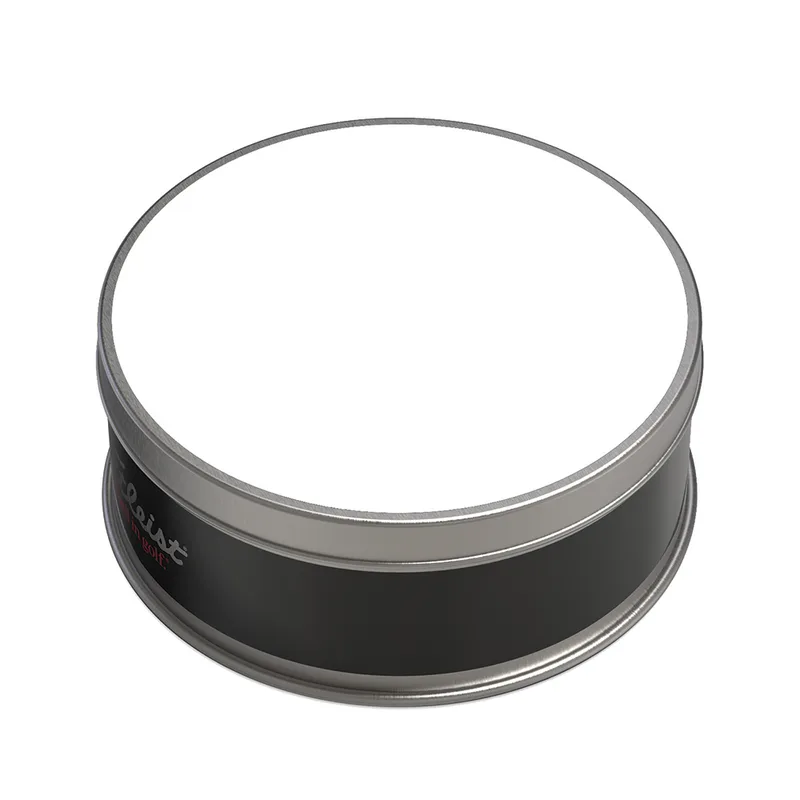 White/Silver Blank Closed Tin