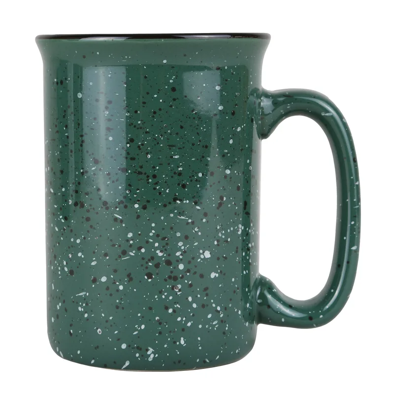 Dark Green/Black/White Blank Front View