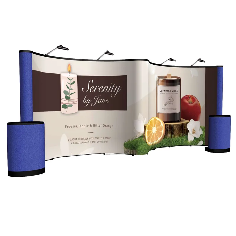 20' Gullwing ARISE Floor Display Kit (Mural w/ Fabric Ends) view 7