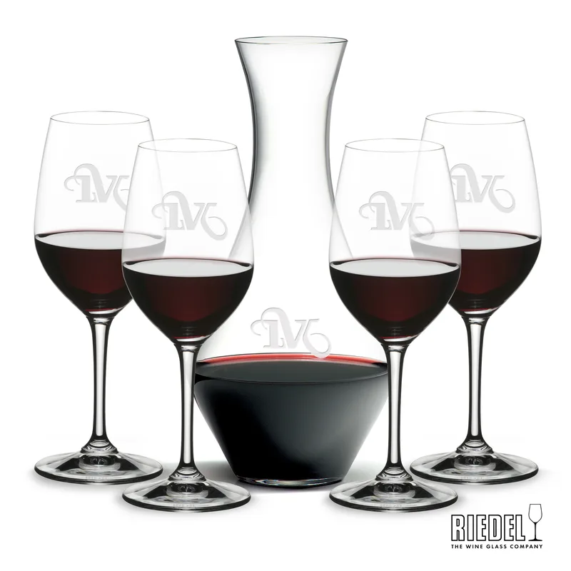 Decanter & 4 Wine