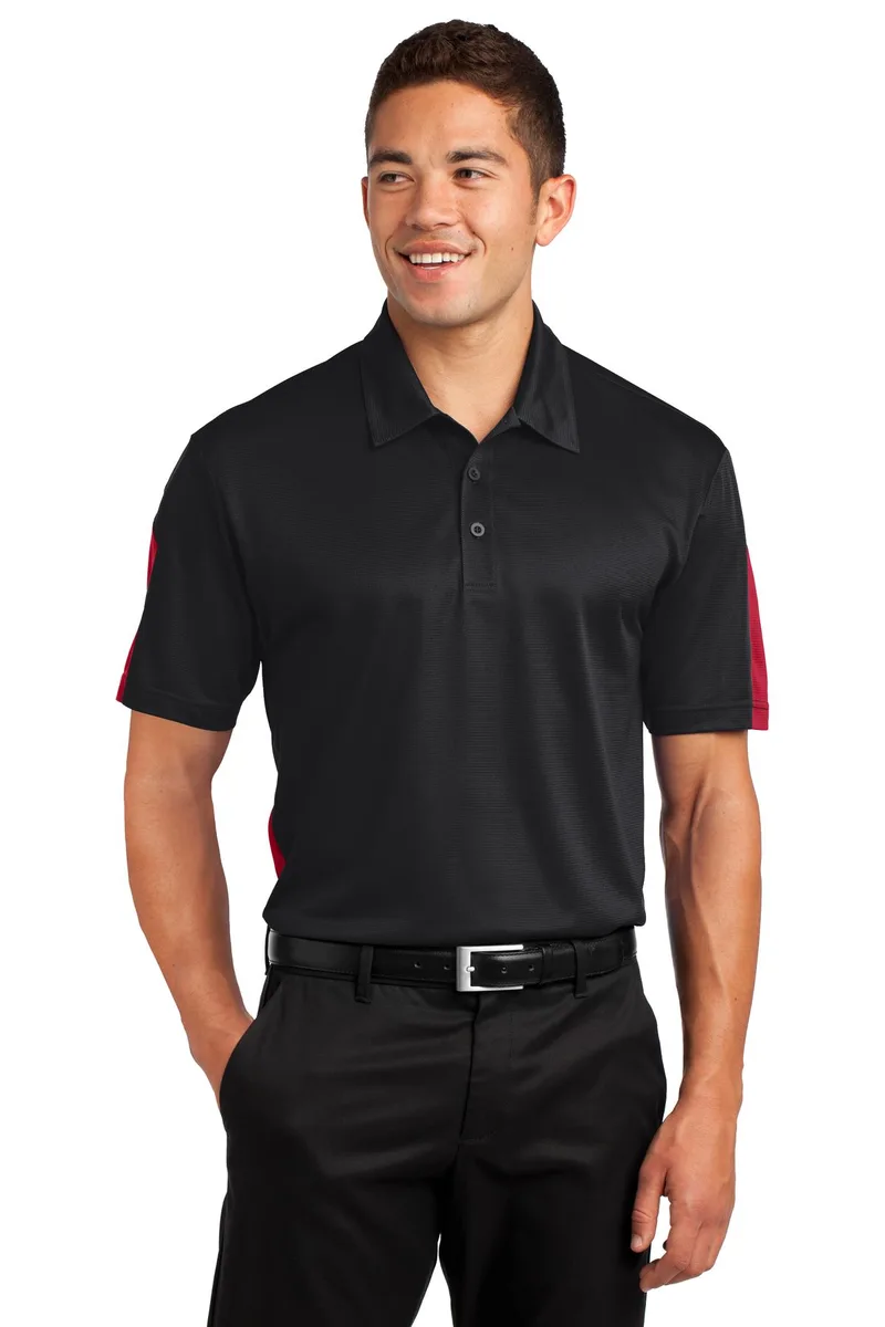 Sport-Tek® PosiCharge® Active Textured Colorblock Polo.