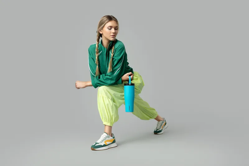 Corkcicle 30oz Go Cup XL - Capri Blue view 3