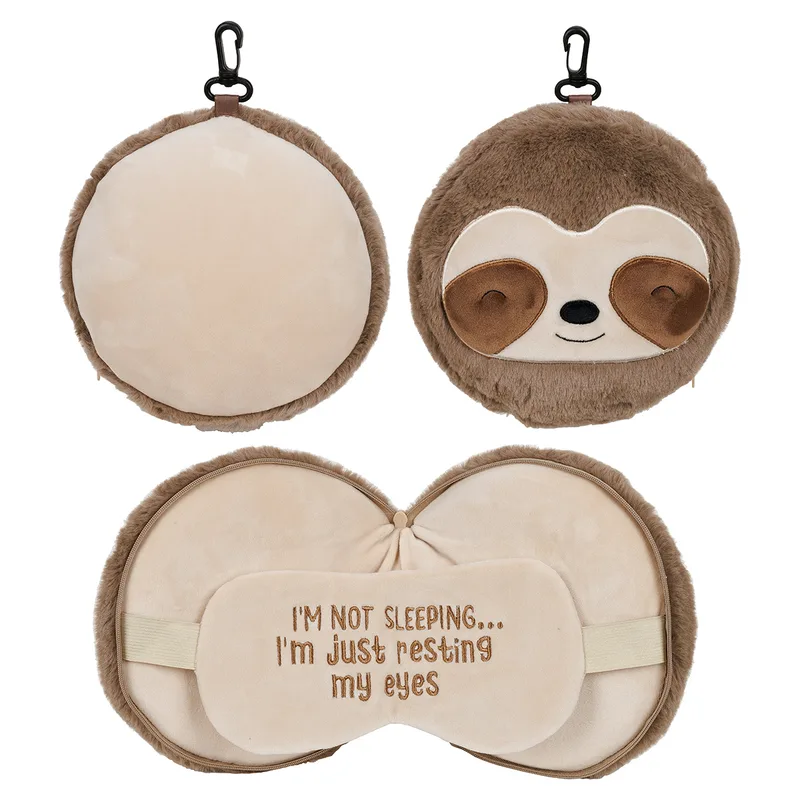 Comfort Pals™ Sloth 2-in-1 Pillow Sleep Mask view 2
