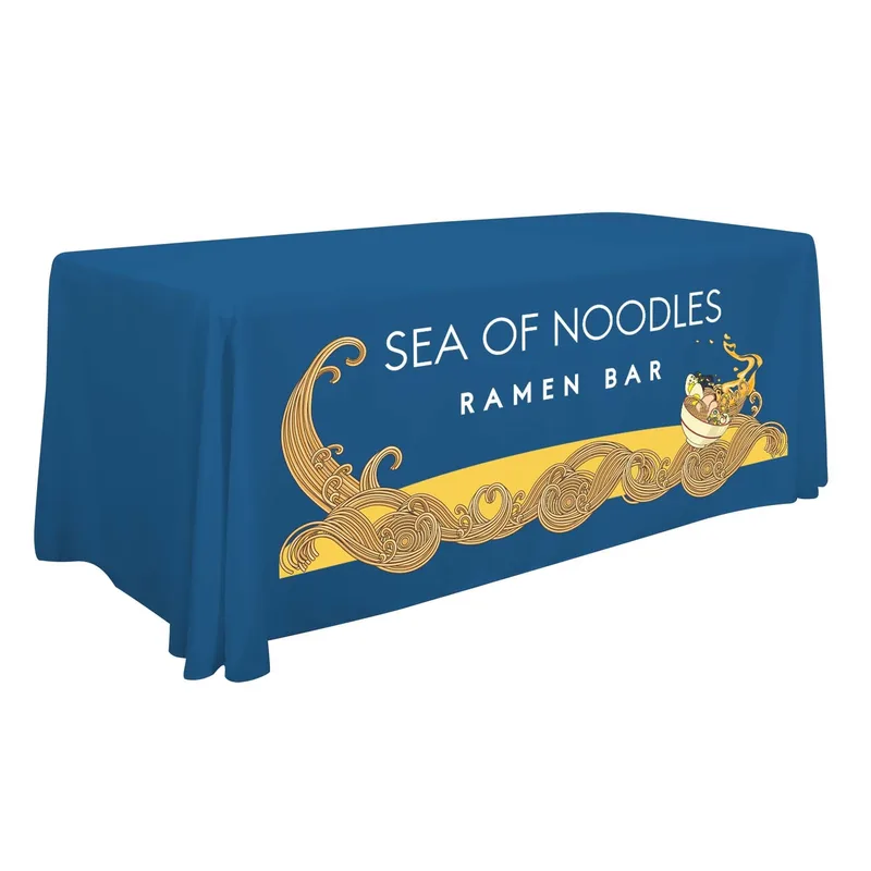 6' Standard Table Throw (Full-Color Front Only) view 6