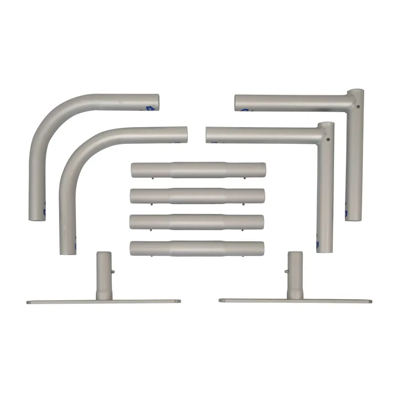 2'W x 2'H EuroFit Tabletop Straight Wall Hardware view 3