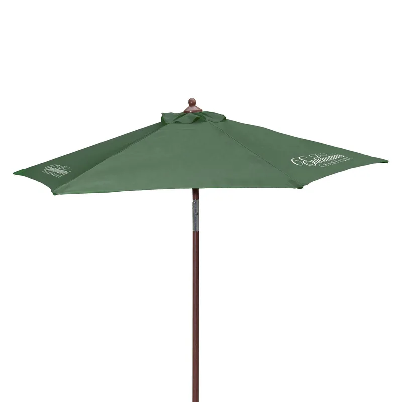 7' Wood Look Tilting Market Umbrella Kit (3 Imprints) view 5