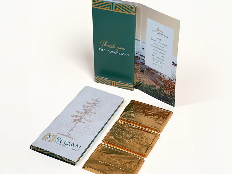 Deluxe Chocolate Storyteller with 3 Custom Engraved Chocolate Bars view 2