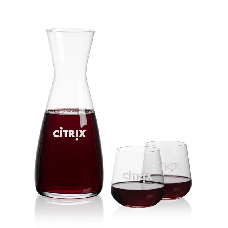 Carafe & 2 Stemless