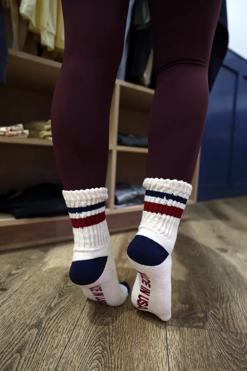 USA Made Slouchy Midi Sock view 4