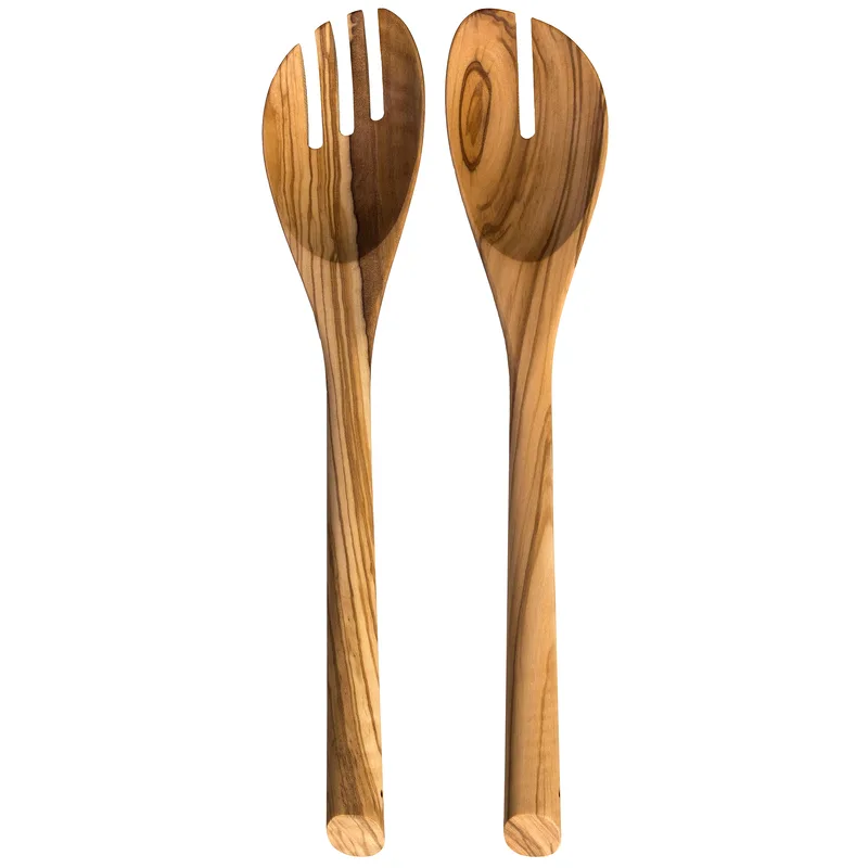 Rock & Branch® Olive Wood Salad Serving Set view 2