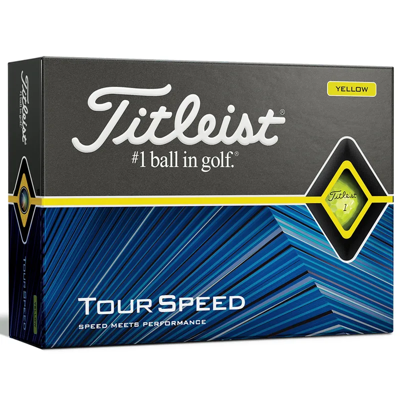 Titleist Tour Speed Yellow Golf Ball - 1 Dozen