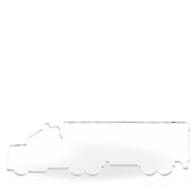 Acrylic Semi-Truck Award - Engraved view 2